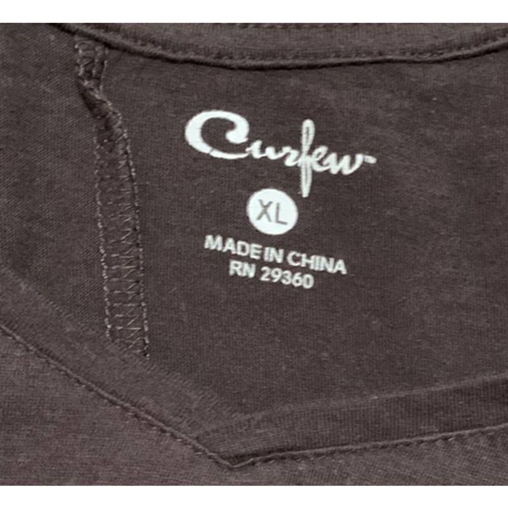 Curfew Womens XL long sleeve V-neck lightweight pullover top warm brown size XL‎ - Picture 5 of 6